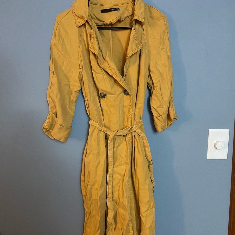 Max Jeans Mustard Trench Coat
